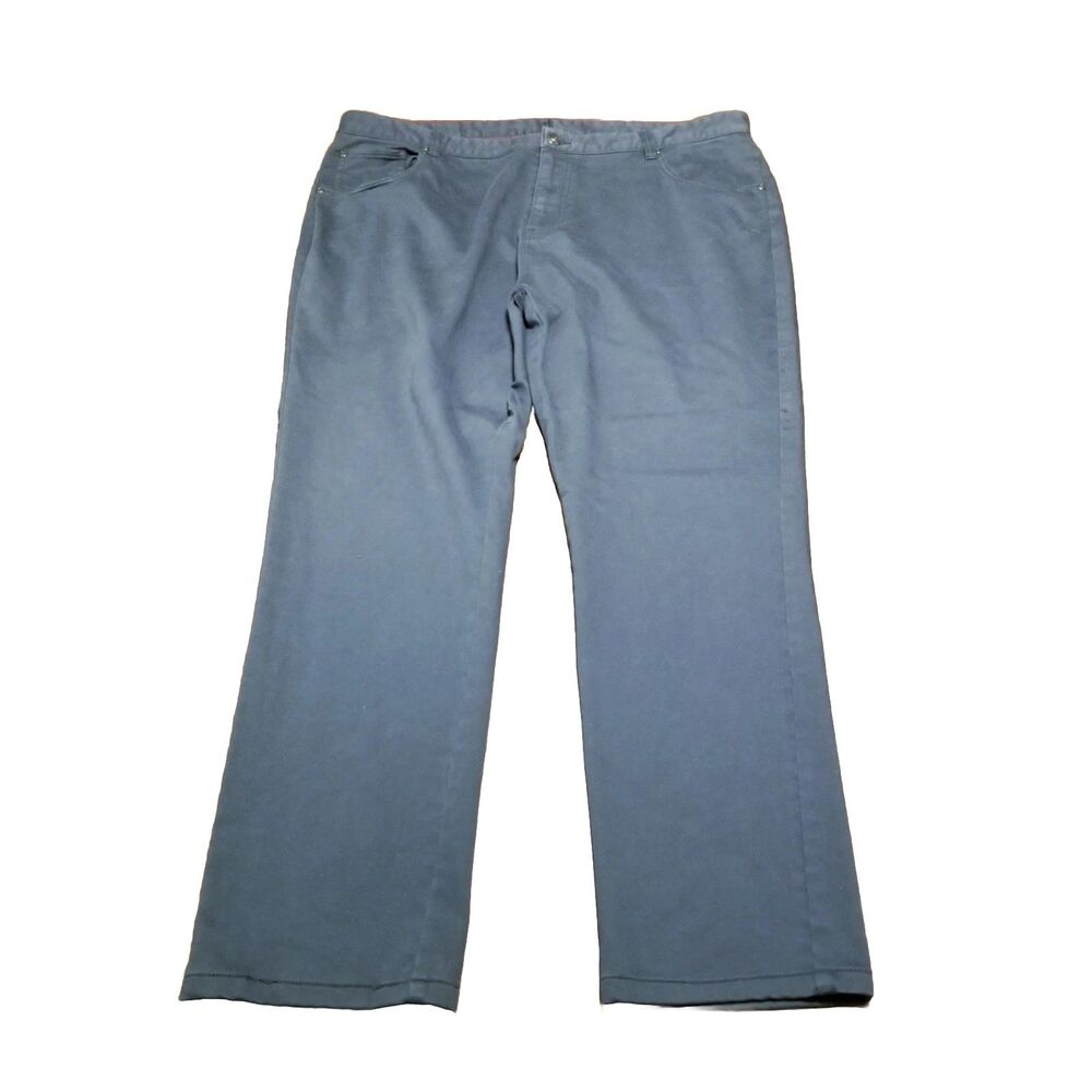 Johnnie-O Terry 5-Pocket Pants Men's Size 40 Blue/Gray Stretch Chino  (40x30)